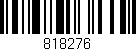 Código de barras (EAN, GTIN, SKU, ISBN): '818276'