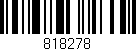 Código de barras (EAN, GTIN, SKU, ISBN): '818278'