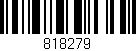 Código de barras (EAN, GTIN, SKU, ISBN): '818279'