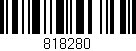 Código de barras (EAN, GTIN, SKU, ISBN): '818280'