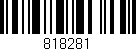Código de barras (EAN, GTIN, SKU, ISBN): '818281'