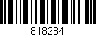 Código de barras (EAN, GTIN, SKU, ISBN): '818284'