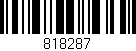 Código de barras (EAN, GTIN, SKU, ISBN): '818287'