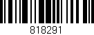 Código de barras (EAN, GTIN, SKU, ISBN): '818291'