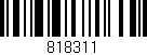 Código de barras (EAN, GTIN, SKU, ISBN): '818311'
