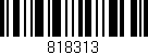 Código de barras (EAN, GTIN, SKU, ISBN): '818313'