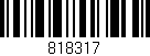 Código de barras (EAN, GTIN, SKU, ISBN): '818317'