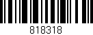 Código de barras (EAN, GTIN, SKU, ISBN): '818318'