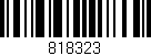 Código de barras (EAN, GTIN, SKU, ISBN): '818323'