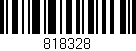 Código de barras (EAN, GTIN, SKU, ISBN): '818328'