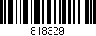 Código de barras (EAN, GTIN, SKU, ISBN): '818329'
