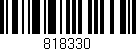 Código de barras (EAN, GTIN, SKU, ISBN): '818330'