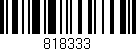 Código de barras (EAN, GTIN, SKU, ISBN): '818333'