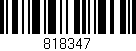 Código de barras (EAN, GTIN, SKU, ISBN): '818347'