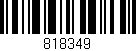 Código de barras (EAN, GTIN, SKU, ISBN): '818349'