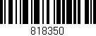 Código de barras (EAN, GTIN, SKU, ISBN): '818350'