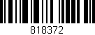 Código de barras (EAN, GTIN, SKU, ISBN): '818372'