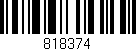 Código de barras (EAN, GTIN, SKU, ISBN): '818374'