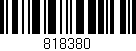 Código de barras (EAN, GTIN, SKU, ISBN): '818380'