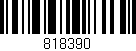 Código de barras (EAN, GTIN, SKU, ISBN): '818390'