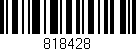 Código de barras (EAN, GTIN, SKU, ISBN): '818428'