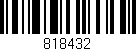 Código de barras (EAN, GTIN, SKU, ISBN): '818432'