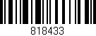 Código de barras (EAN, GTIN, SKU, ISBN): '818433'