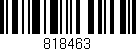 Código de barras (EAN, GTIN, SKU, ISBN): '818463'