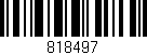 Código de barras (EAN, GTIN, SKU, ISBN): '818497'