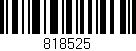 Código de barras (EAN, GTIN, SKU, ISBN): '818525'