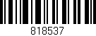 Código de barras (EAN, GTIN, SKU, ISBN): '818537'