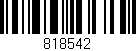Código de barras (EAN, GTIN, SKU, ISBN): '818542'