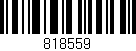 Código de barras (EAN, GTIN, SKU, ISBN): '818559'