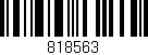 Código de barras (EAN, GTIN, SKU, ISBN): '818563'