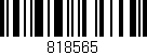 Código de barras (EAN, GTIN, SKU, ISBN): '818565'