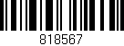 Código de barras (EAN, GTIN, SKU, ISBN): '818567'