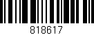 Código de barras (EAN, GTIN, SKU, ISBN): '818617'