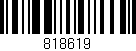 Código de barras (EAN, GTIN, SKU, ISBN): '818619'