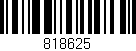 Código de barras (EAN, GTIN, SKU, ISBN): '818625'
