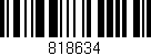 Código de barras (EAN, GTIN, SKU, ISBN): '818634'