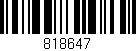 Código de barras (EAN, GTIN, SKU, ISBN): '818647'