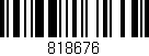 Código de barras (EAN, GTIN, SKU, ISBN): '818676'