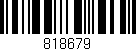 Código de barras (EAN, GTIN, SKU, ISBN): '818679'