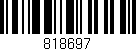 Código de barras (EAN, GTIN, SKU, ISBN): '818697'