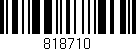 Código de barras (EAN, GTIN, SKU, ISBN): '818710'