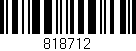 Código de barras (EAN, GTIN, SKU, ISBN): '818712'