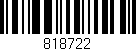 Código de barras (EAN, GTIN, SKU, ISBN): '818722'