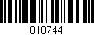 Código de barras (EAN, GTIN, SKU, ISBN): '818744'