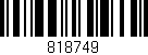 Código de barras (EAN, GTIN, SKU, ISBN): '818749'
