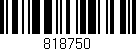 Código de barras (EAN, GTIN, SKU, ISBN): '818750'